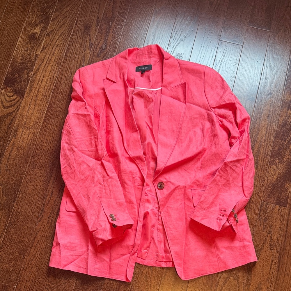Talbots Women's Bright Pink Blazer